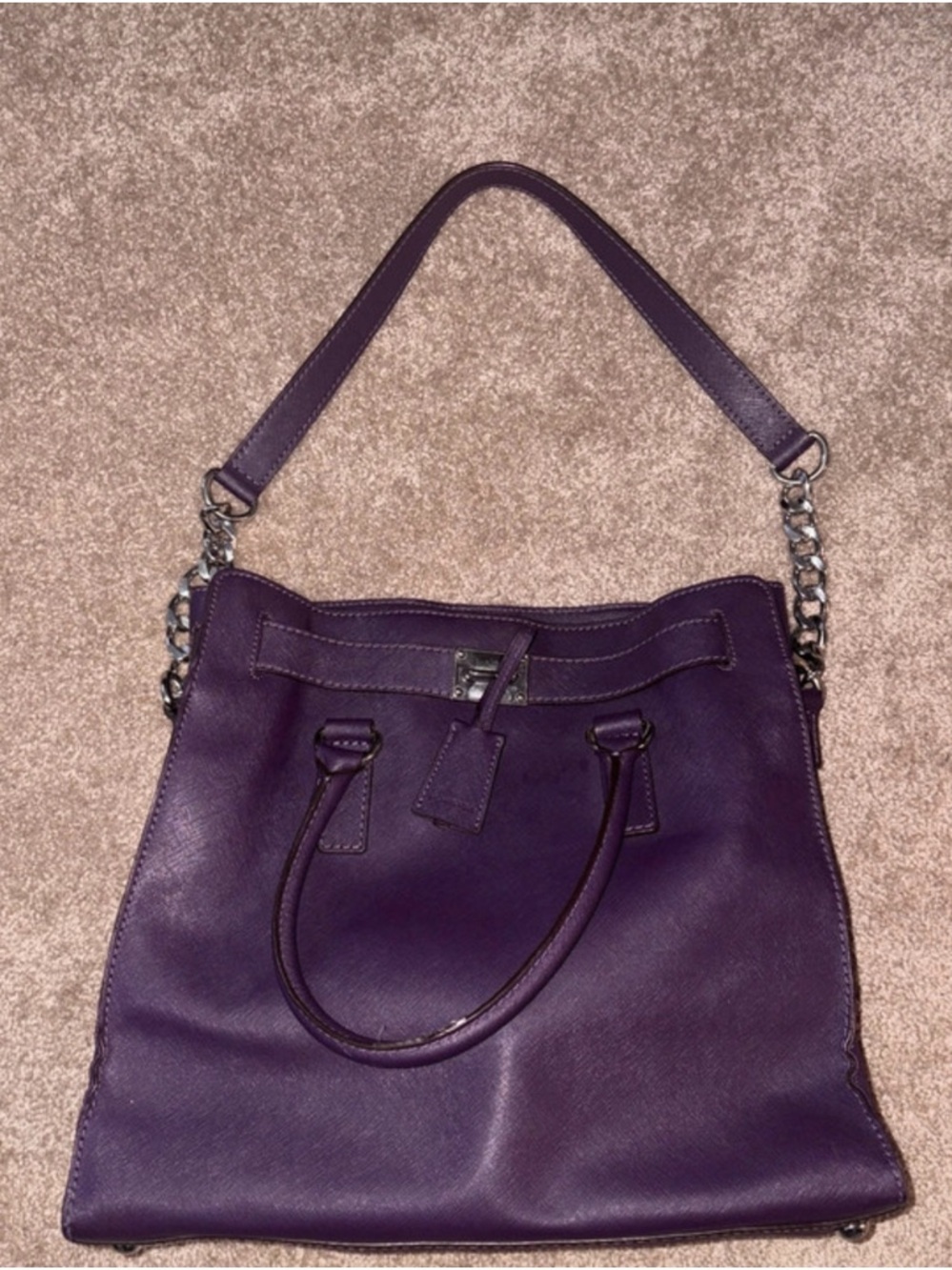 Michael Kors large Purple tote Bag purse